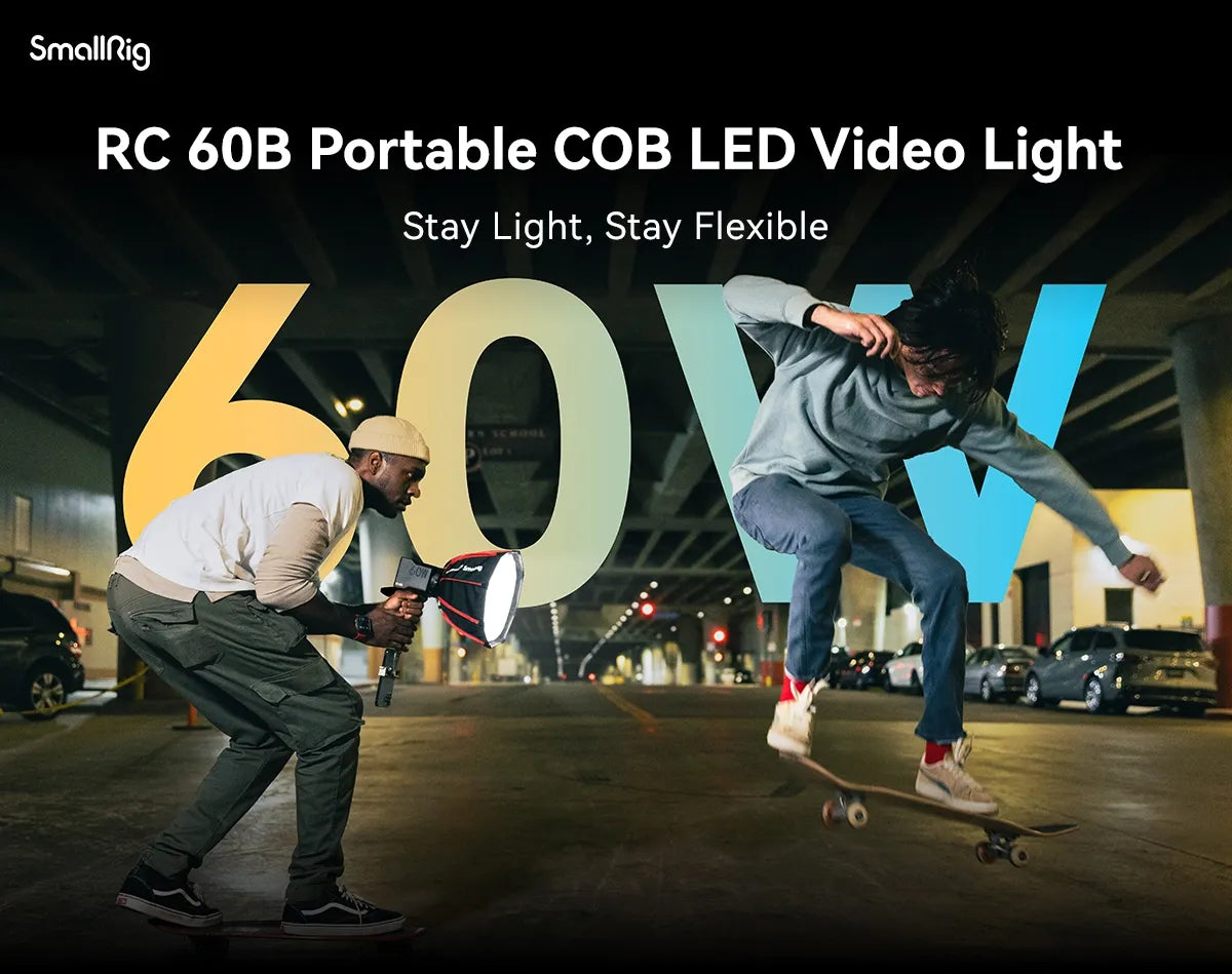 Smallrig RC 60B & Accessories COB LED Video Light Photography