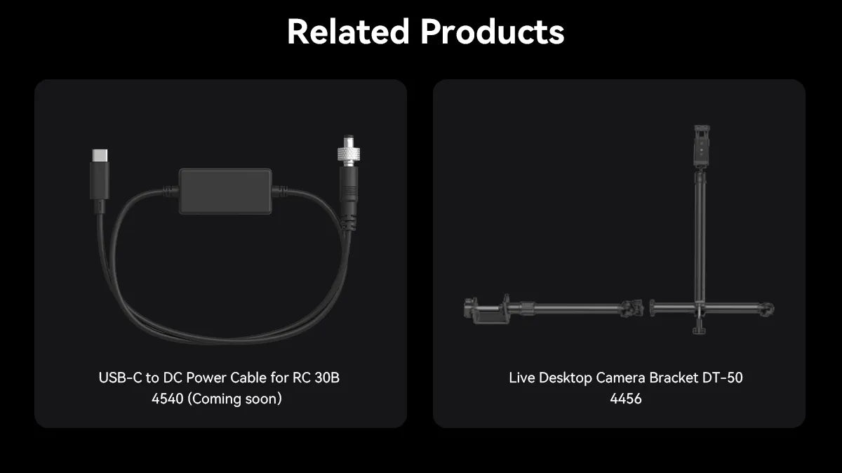 SmallRig RC 30B COB Light with 30W Beam Angle Adjustable Bi-color COB LED Video Light 2700K-6500K Ultra-high Brightness 4280