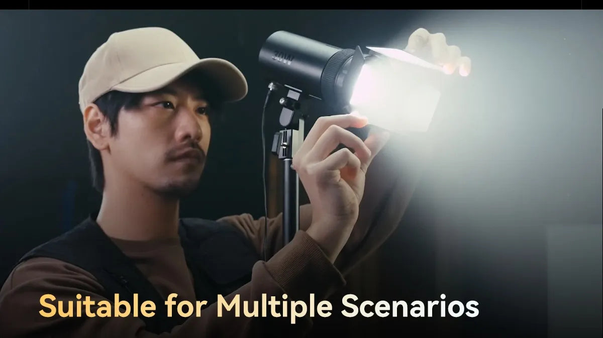 SmallRig RC 30B COB Light with 30W Beam Angle Adjustable Bi-color COB LED Video Light 2700K-6500K Ultra-high Brightness 4280