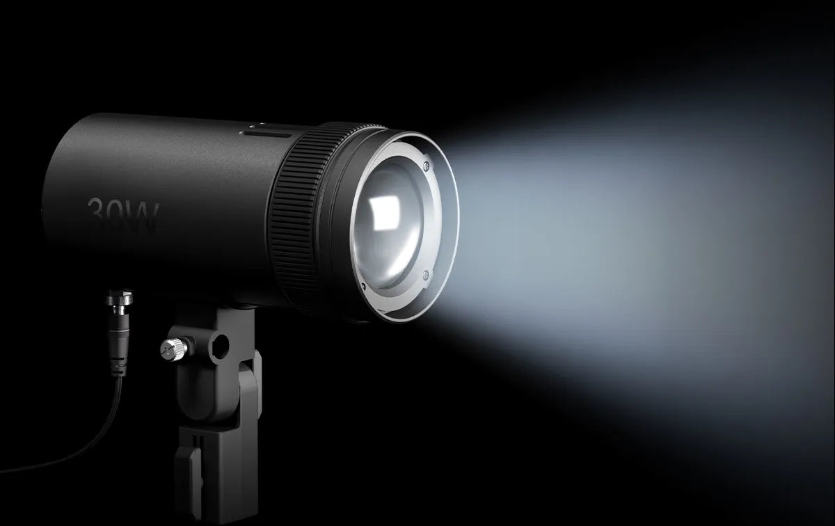 SmallRig RC 30B COB Light with 30W Beam Angle Adjustable Bi-color COB LED Video Light 2700K-6500K Ultra-high Brightness 4280