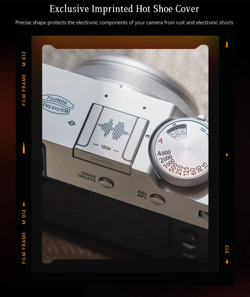 SmallRig Exclusive Camera Cage for FUJIFILM X100VI “Retro” Cage with Shutter Release Button and Hot Shoe Cover for Fuji X100VI