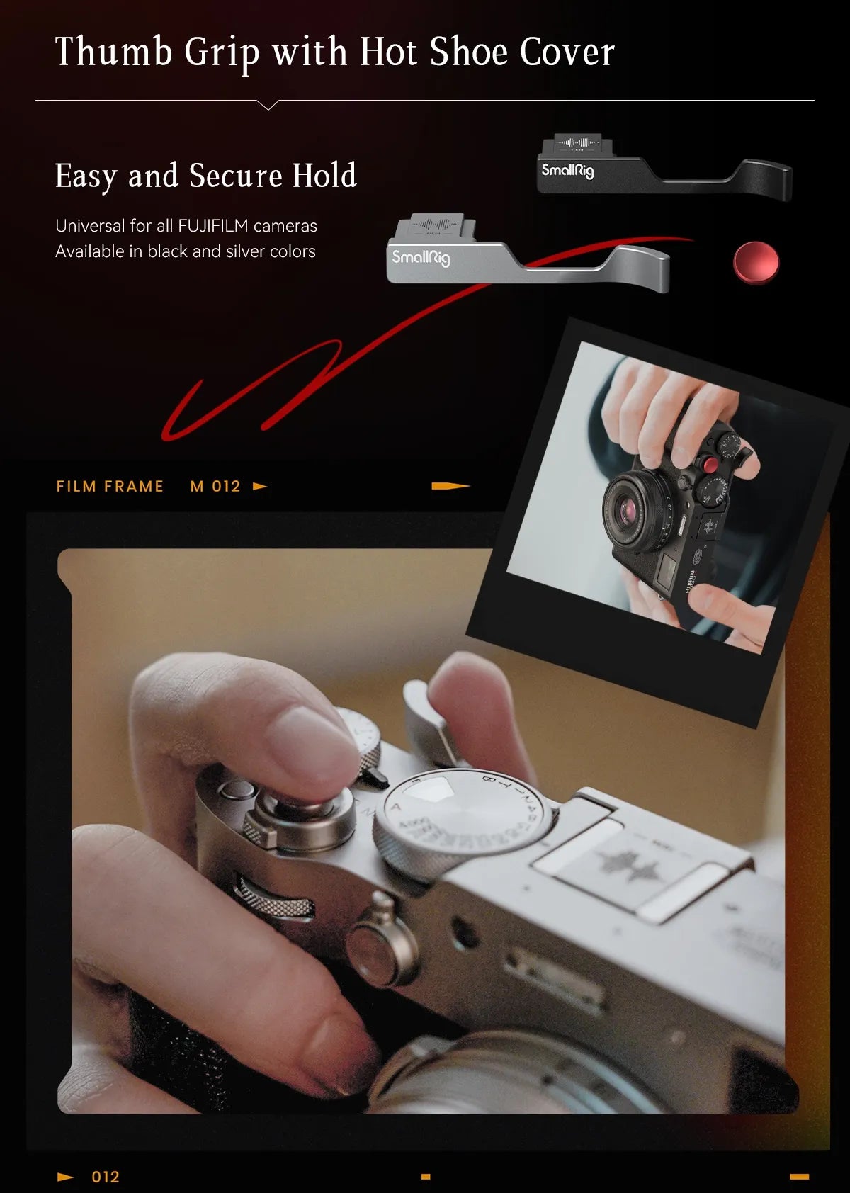 SmallRig Exclusive Camera Cage for FUJIFILM X100VI “Retro” Cage with Shutter Release Button and Hot Shoe Cover for Fuji X100VI