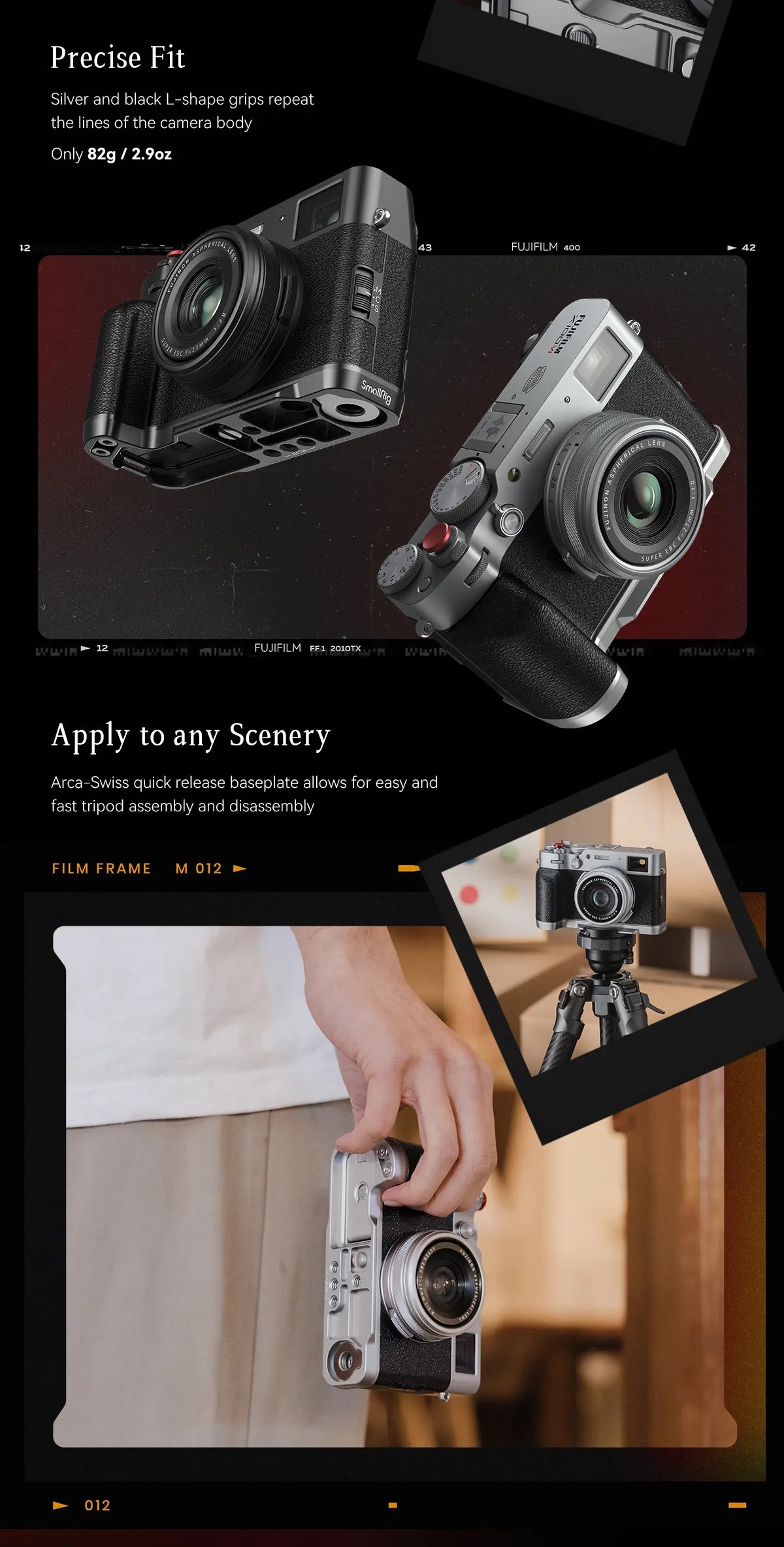 SmallRig Exclusive Camera Cage for FUJIFILM X100VI “Retro” Cage with Shutter Release Button and Hot Shoe Cover for Fuji X100VI