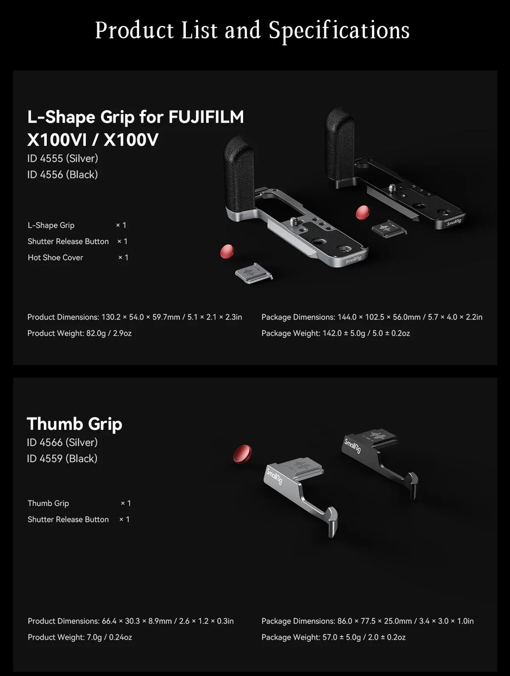 SmallRig Exclusive Camera Cage for FUJIFILM X100VI “Retro” Cage with Shutter Release Button and Hot Shoe Cover for Fuji X100VI