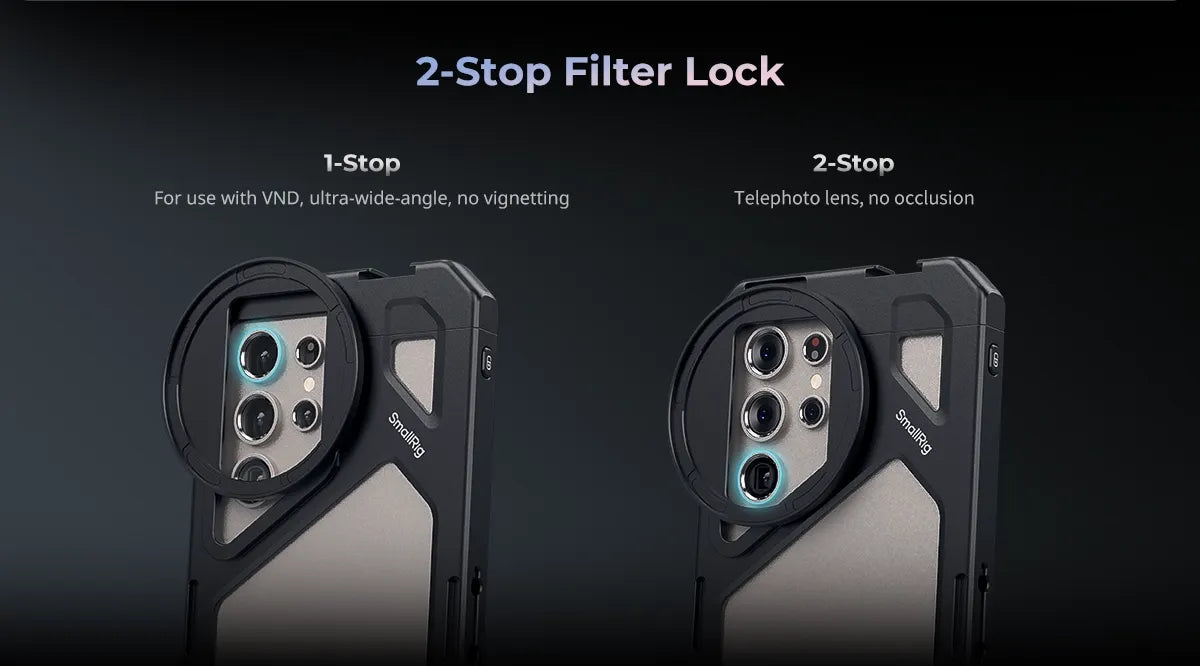 SmallRig Phone Cage for Samsung Galaxy S24 Ultra , HawkLock Quick Release System Cage Kit,with Magnetic Filter Attachment 4601