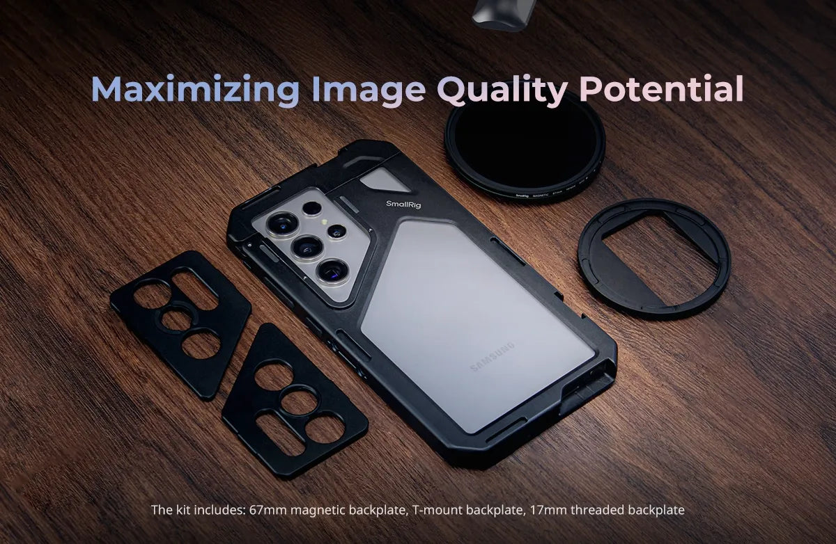 SmallRig Phone Cage for Samsung Galaxy S24 Ultra , HawkLock Quick Release System Cage Kit,with Magnetic Filter Attachment 4601