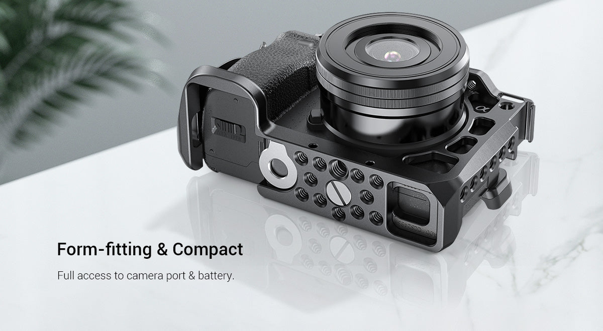 SmallRig A6600 Camera Cage for Sony A6600 With Cold Shoe Mount 1/4 Thread Holes for Microphone Flash Light DIY Options 2493