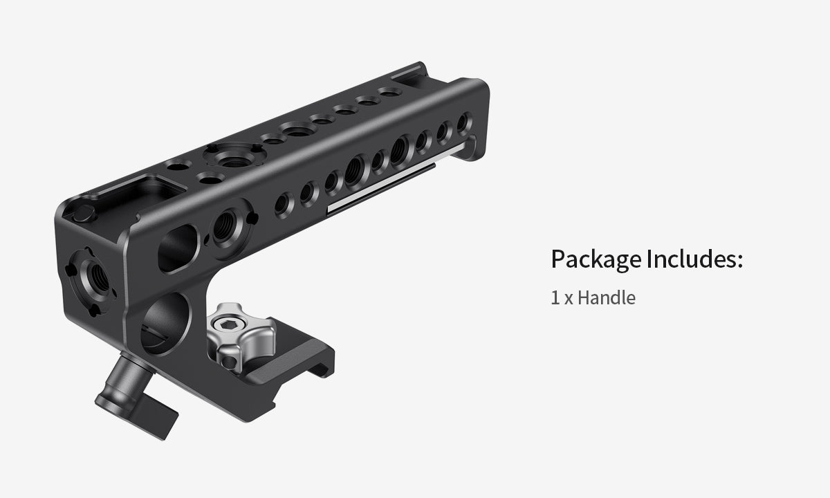 SmallRig Lightweight NATO Top Handle Quick Release NATO Grip for Sony Top Handle with 5 Cold Shoe Adapters and NATO Clamp