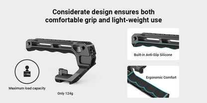 SmallRig Lightweight NATO Top Handle Quick Release NATO Grip for Sony Top Handle with 5 Cold Shoe Adapters and NATO Clamp