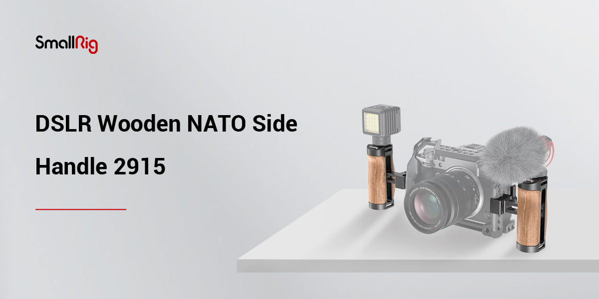 SmallRig Lightweight NATO Top Handle Quick Release NATO Grip for Sony Top Handle with 5 Cold Shoe Adapters and NATO Clamp