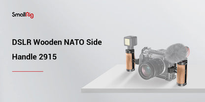 SmallRig Lightweight NATO Top Handle Quick Release NATO Grip for Sony Top Handle with 5 Cold Shoe Adapters and NATO Clamp