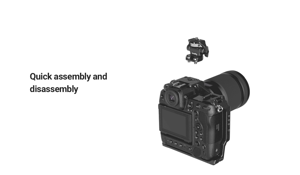 SmallRig DSLR Camera Clamp Swivel and Tilt Adjustable Monitor Mount w/ Screws Mount for Monitor Flash Light DIY Attachment 2904B