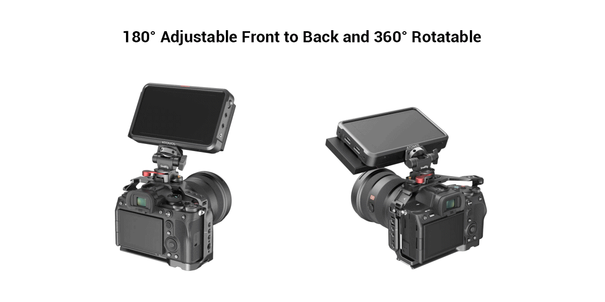 SmallRig Swivel and Tilt Adjustable Monitor Mount with NATO Clamp