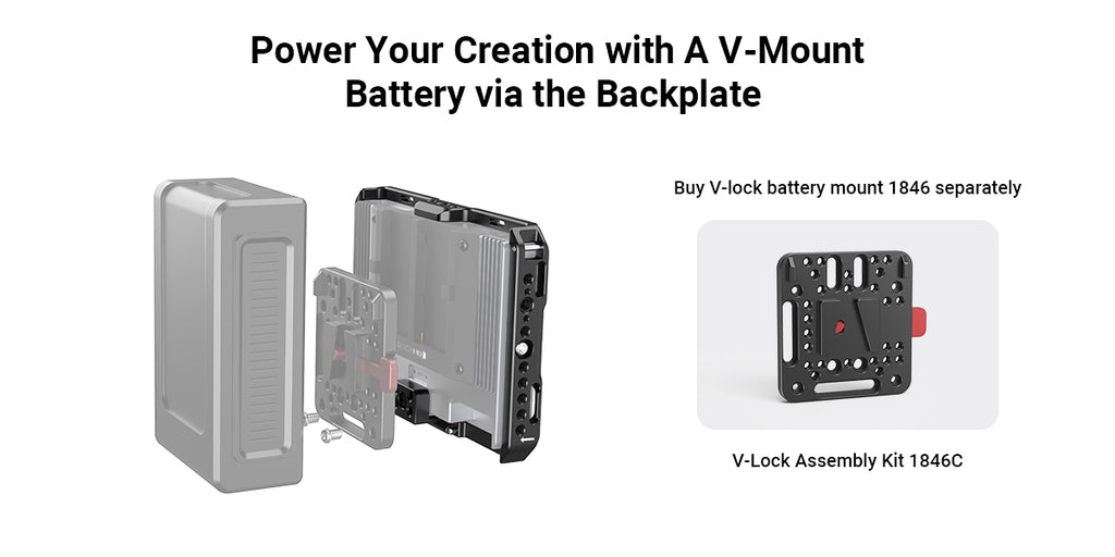 SmallRig Cage with Sun Hood for SmallHD 702 Touch Monitor  Cage Kit for SmallHD Indie 7 CMS2684