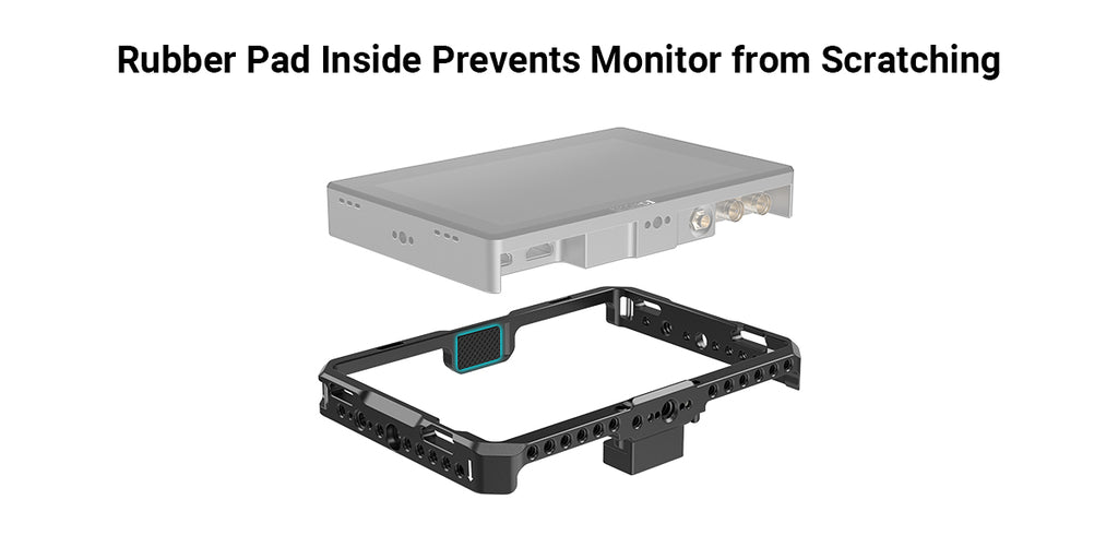 SmallRig Cage with Sun Hood for SmallHD 702 Touch Monitor  Cage Kit for SmallHD Indie 7 CMS2684