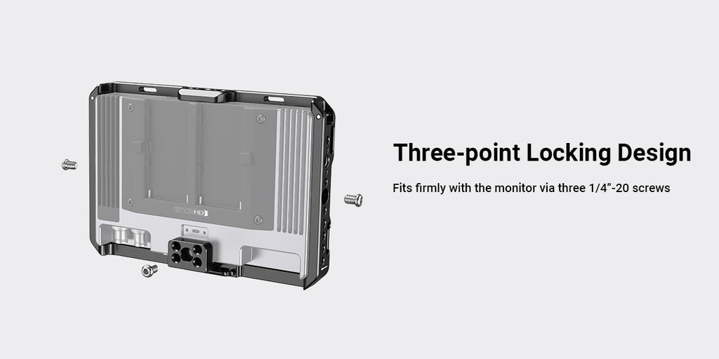 SmallRig Cage with Sun Hood for SmallHD 702 Touch Monitor  Cage Kit for SmallHD Indie 7 CMS2684