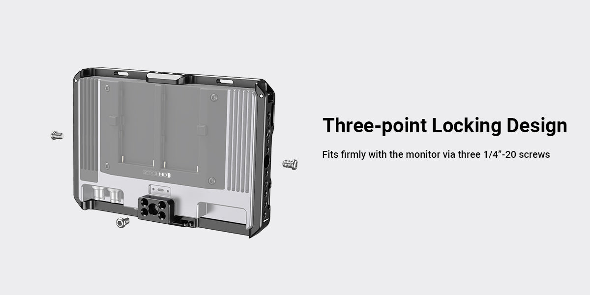 SmallRig Cage with Sun Hood for SmallHD 702 Touch Monitor  Cage Kit for SmallHD Indie 7 CMS2684