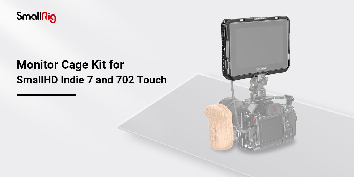 SmallRig Cage with Sun Hood for SmallHD 702 Touch Monitor  Cage Kit for SmallHD Indie 7 CMS2684