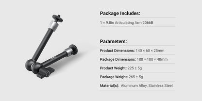 SmallRig Articulating Magic Arm 9.8 / 11 inches Adjustable Friction Magic Arm For DSLR LCD Monitor LED Light Camera Accessories