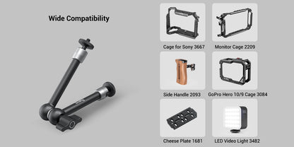 SmallRig Articulating Magic Arm 9.8 / 11 inches Adjustable Friction Magic Arm For DSLR LCD Monitor LED Light Camera Accessories