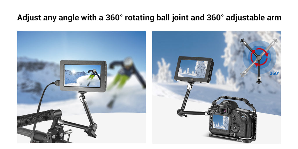 SmallRig Articulating Magic Arm 9.8 / 11 inches Adjustable Friction Magic Arm For DSLR LCD Monitor LED Light Camera Accessories