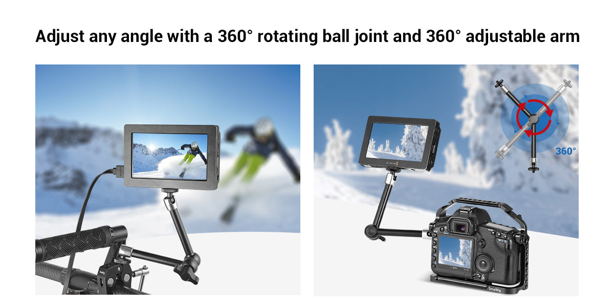 SmallRig Articulating Magic Arm 9.8 / 11 inches Adjustable Friction Magic Arm For DSLR LCD Monitor LED Light Camera Accessories