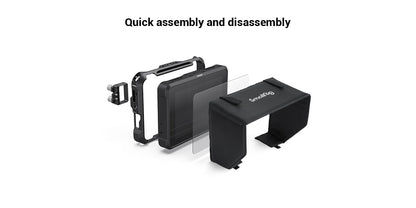 SmallRig  Cage for Atomos Shinobi 7 Monitor Camera Cage Aluminium alloy DSLR On-Camera Monitor Rig Kit 3456
