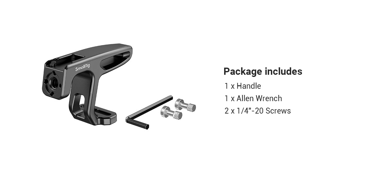 SmallRig Camera Cage Mini Top Handle for Light-weight Cameras With 1/4”-20 Screws HTS2756
