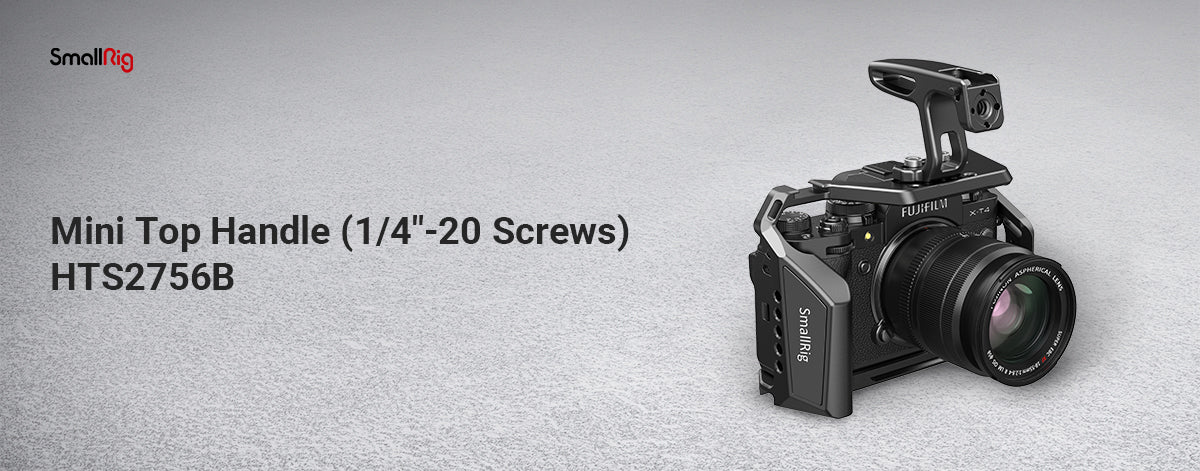 SmallRig Camera Cage Mini Top Handle for Light-weight Cameras With 1/4”-20 Screws HTS2756