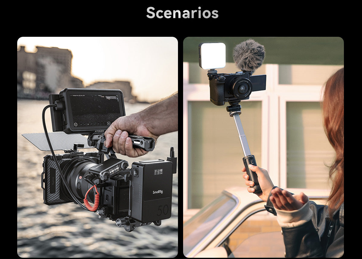 SmallRig Cage Kit / Half Cage / Baseplate / Dual Cold Shoe Mount Plate / for Sony Alpha 6700 With Multiple Mounting Points A6700