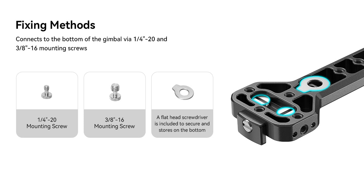SmallRig  RS 4 mini Side Handle for DJI RS 4 mini /SC/ RS 2/ RSC 2/ RS 3 / RS 3 Pro / RS 3 mini / RS 4/ RS 4 Pro Cold Shoe Mount