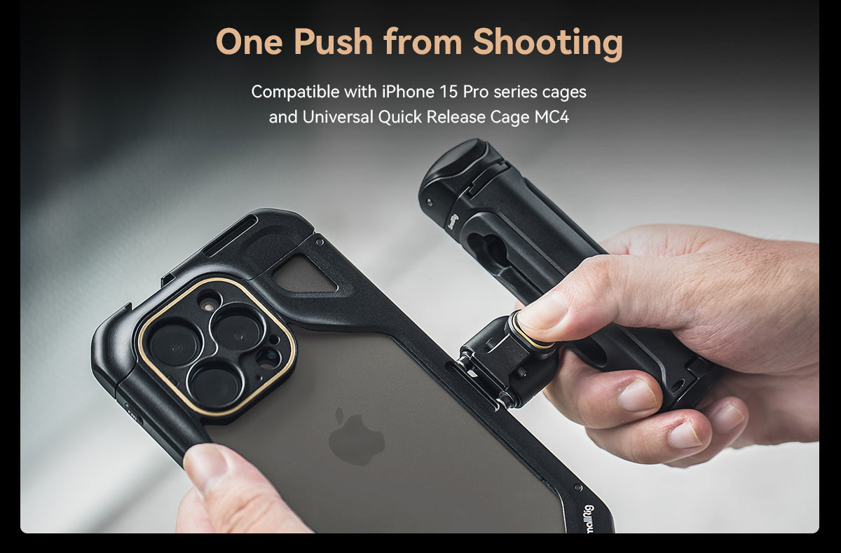 SmallRig 17mm / 37mm Threaded Lens Adapter Ring for iPhone 15 Pro /15 Pro Max Cage, Lens Back Mount Plate for Install Lens
