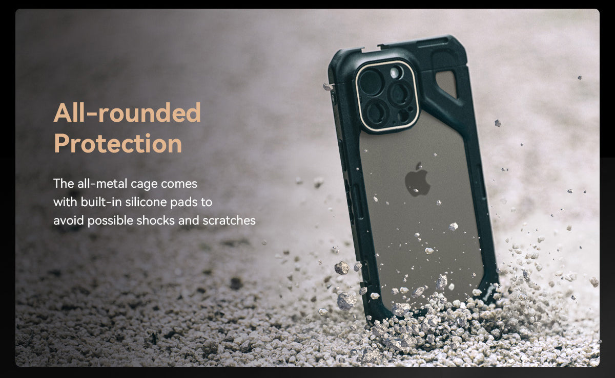 SmallRig 17mm / 37mm Threaded Lens Adapter Ring for iPhone 15 Pro /15 Pro Max Cage, Lens Back Mount Plate for Install Lens