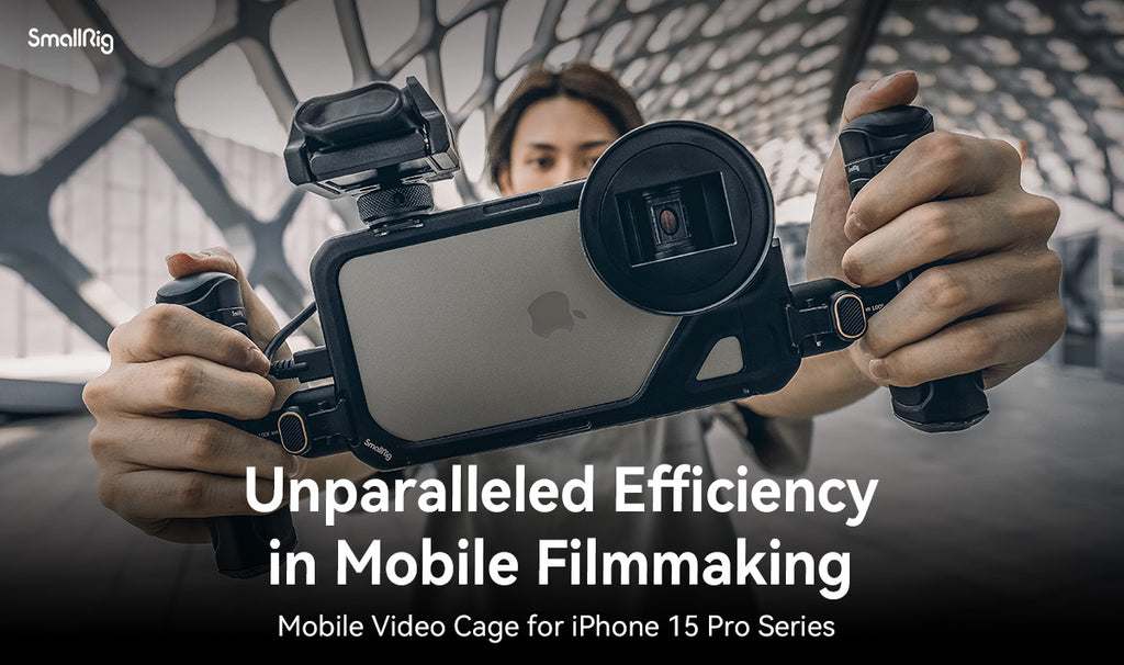 SmallRig Phone Cage for iPhone 15 Pro/15 Pro Max for Video Vlogging