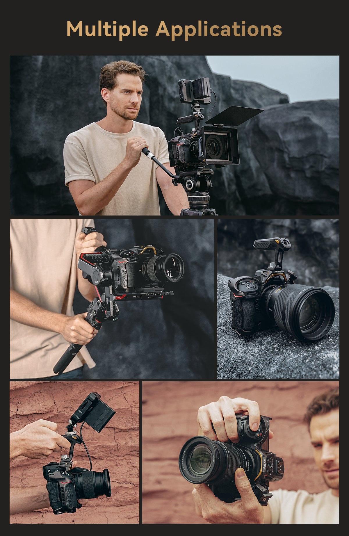 SmallRig "Night Eagle" Cage Kit for Nikon Z 8 New Design and Coloring with Top Handle and USB-C Cable Clamp 4317