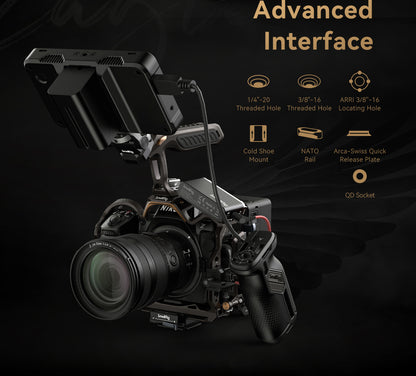 SmallRig "Night Eagle" Cage Kit for Nikon Z 8 New Design and Coloring with Top Handle and USB-C Cable Clamp 4317