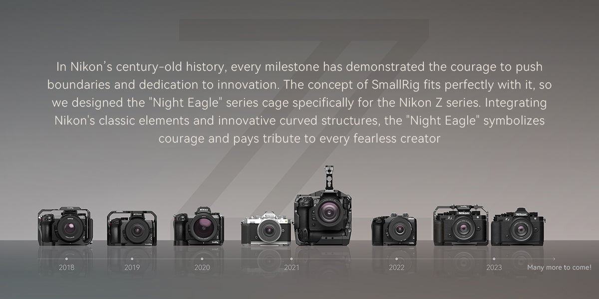SmallRig "Night Eagle" Cage Kit for Nikon Z 8 New Design and Coloring with Top Handle and USB-C Cable Clamp 4317