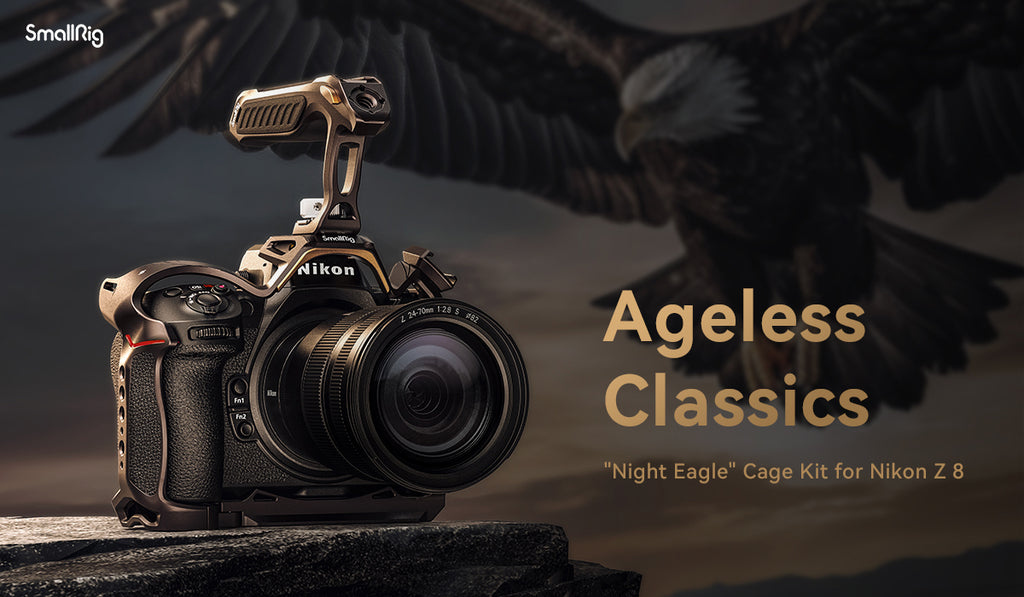 SmallRig "Night Eagle" Cage Kit for Nikon Z 8 New Design and Coloring with Top Handle and USB-C Cable Clamp 4317