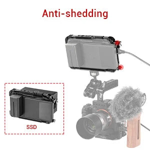 SmallRig Director's Monitor Cage for Atomos for Ninja V Feature with NATO rails on the top and bottom 2209