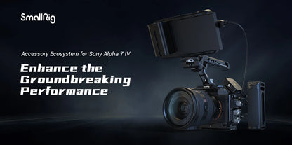 SmallRig Full Dslr for Sony A7 IV a7m4 Camera Cage Rig for Sony Alpha 7 IV/A7S III/A1/A7R  IV with Multi-Mounting Options Rigs