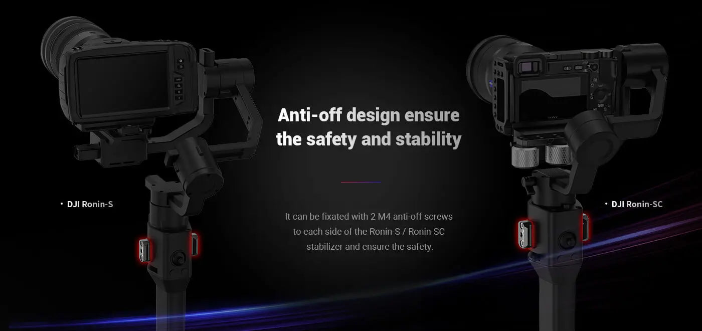 SmallRig NATO Rail for DJI Ronin S/SC Built-in 1/4”- 20 threaded hole 3032