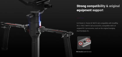 SmallRig NATO Rail for DJI Ronin S/SC Built-in 1/4”- 20 threaded hole 3032