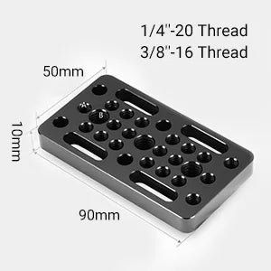 SmallRig Video Switching Cheese Plate Camera Easy Plate for Railblocks, Dovetails and Short Rods  For DSLR Camera Cage Rig 1598