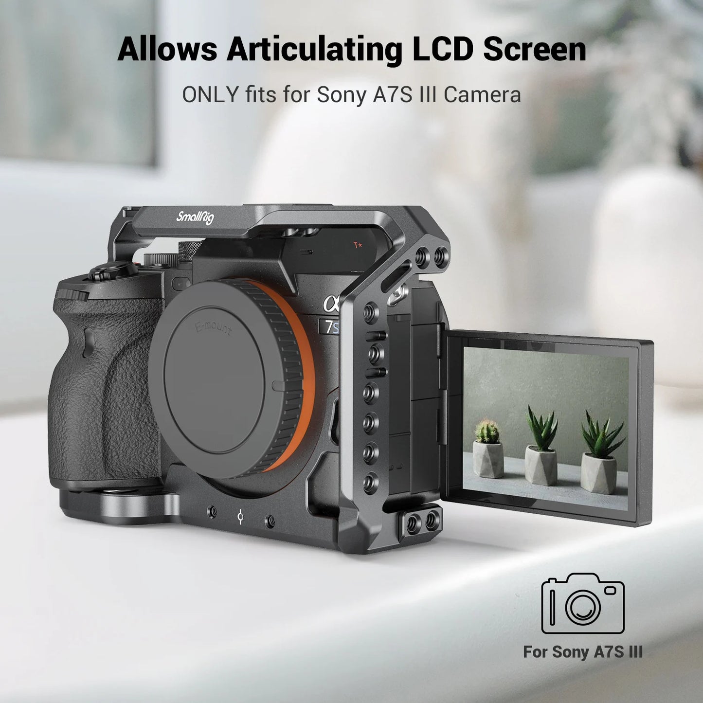 Smallrig A7S3 Camera Cage Rig A7SIII Form-fitting Cage for Sony Alpha 7S III Camera Cage A7siii Cage Rig Set 2999