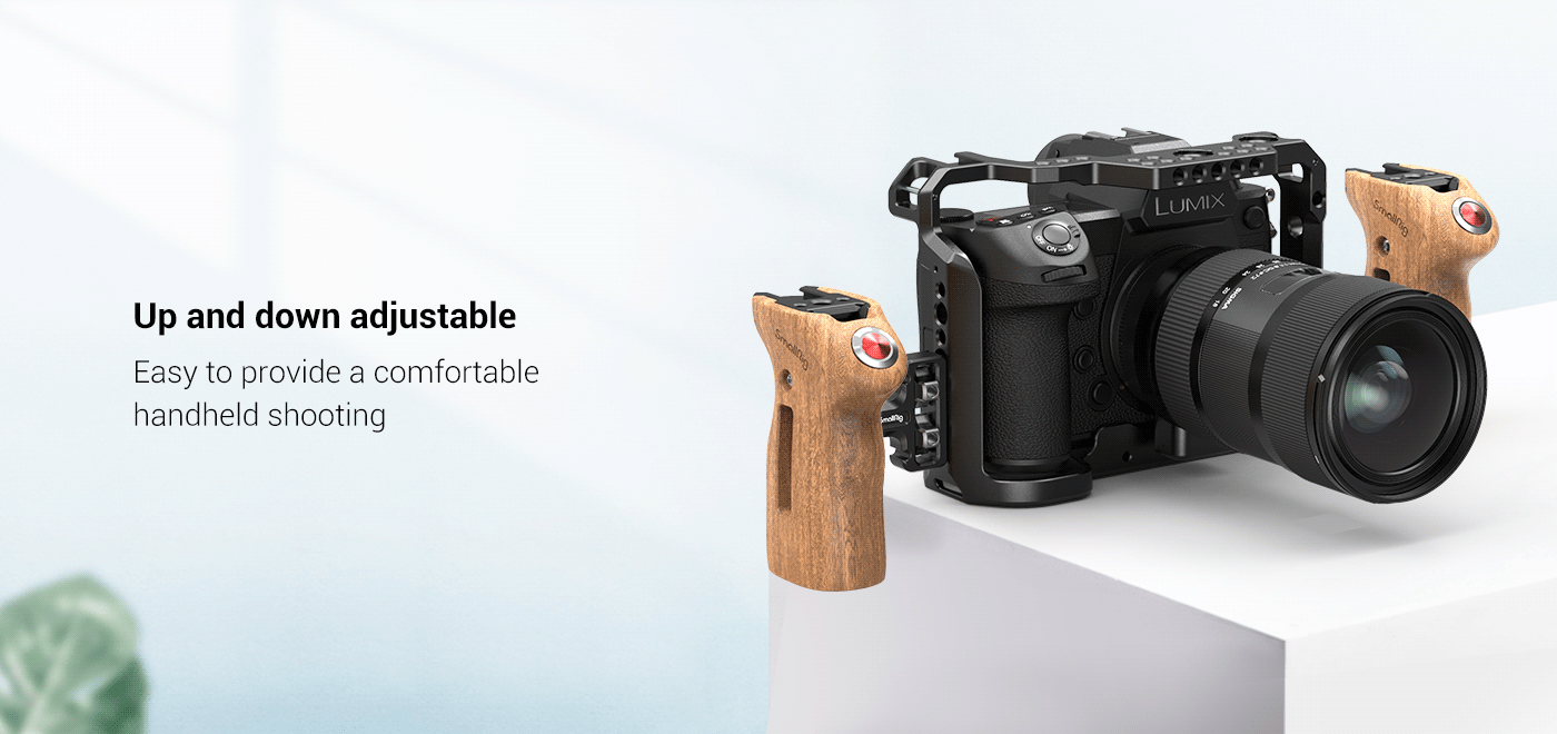 SmallRig Camera Cage Side Handle Featuring 1/4"Thread Holes With Remote Trigger For Panasonic Mirrorless Cameras 2934