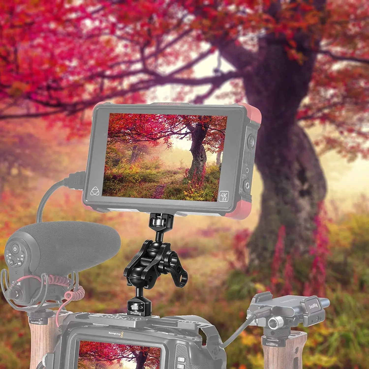 SmallRig Dual Magic Arm with ARRI Locating Pins & amp, 1/4" Screw