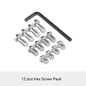 SmallRig Camera Screw Hex Screw 1/4 Inch 12pcs Pack for Camera Accessory replacement -1713
