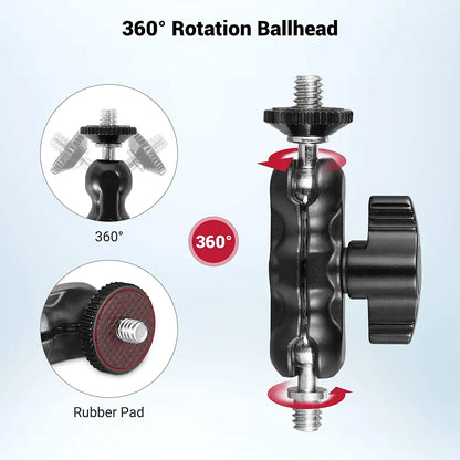 SmallRig Adjustable Universal Magic Arm with Small Ballhead – 1/4" Screw Mount
