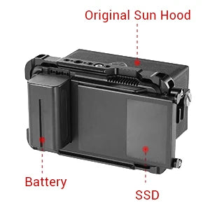 SmallRig Director's Monitor Cage for Atomos for Ninja V Feature with NATO rails on the top and bottom 2209