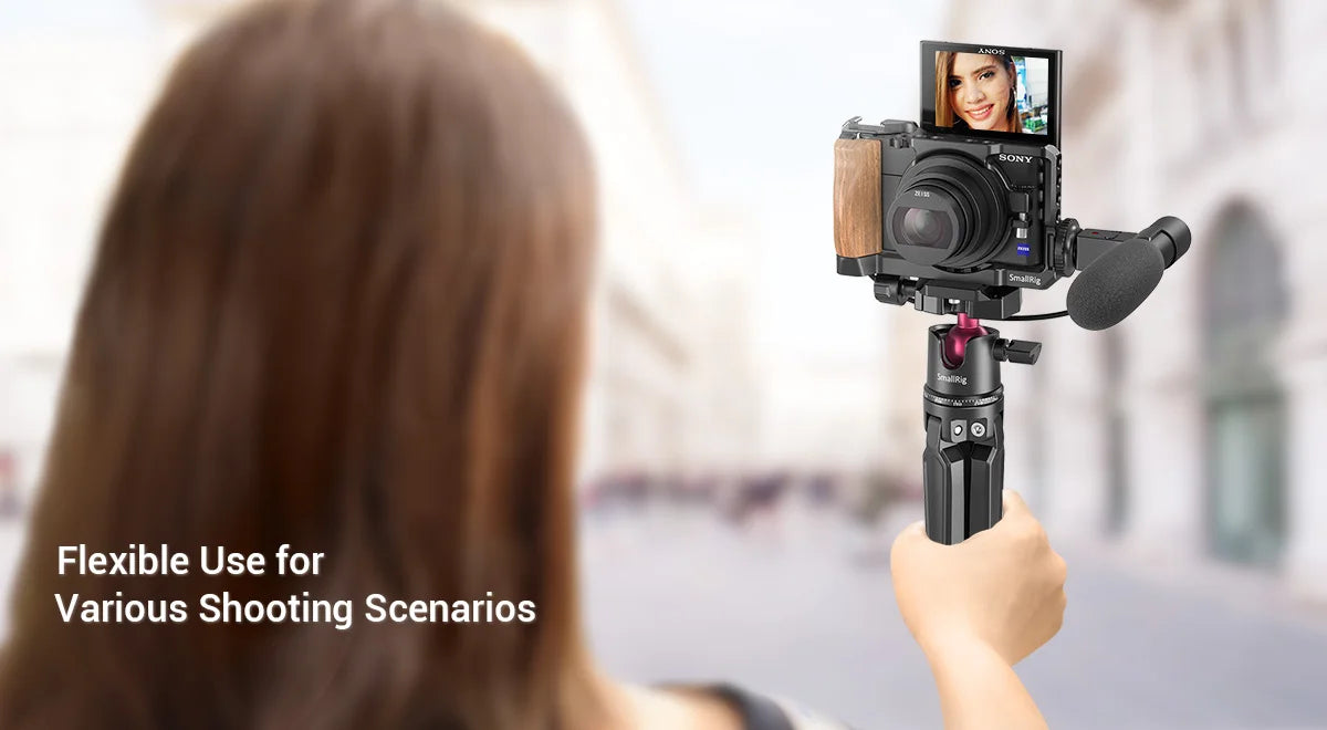 SmallRig Universal Tabletop Mini Tripod with Panoramic Ball Head Tripod for Phone Tripode for Camera ,DSLRs Adjustable 2664